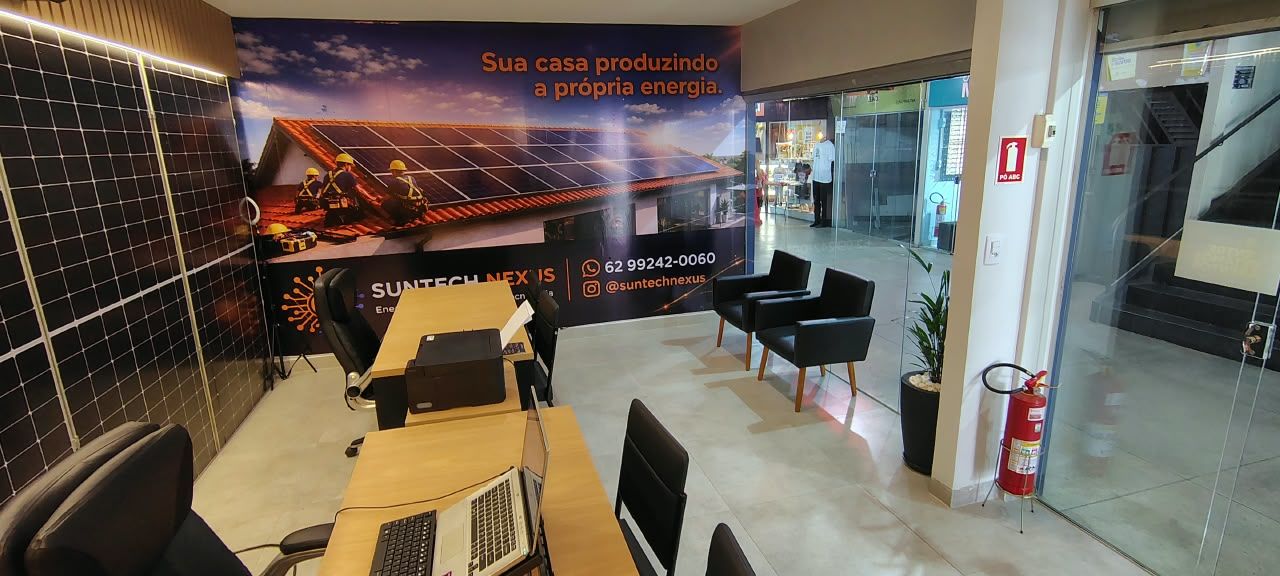 Ambiente interno da loja da SunTech Nexus